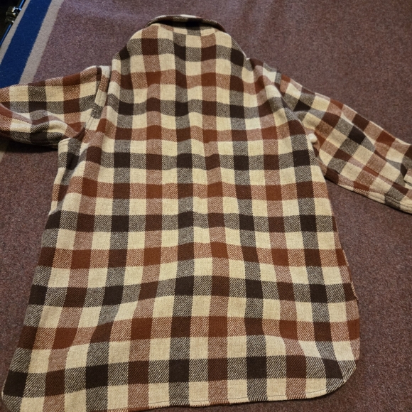 Vintage 1960s Woolrich Mackinaw Flannel Size Medium Men's Hunting Fishing Plaid - Picture 8 of 9
